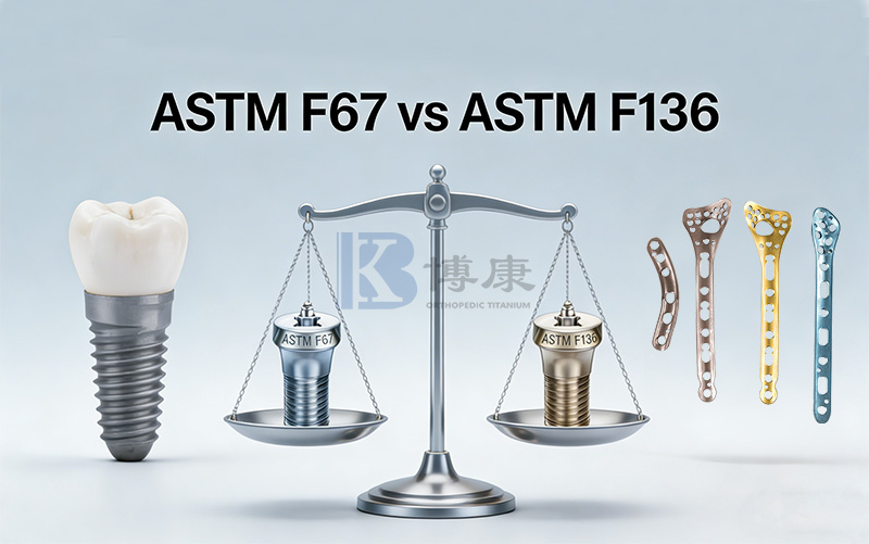 ASTM F67 vs ASTM F136: Kattava opas lääketieteellisiin titaanimateriaaleihin
